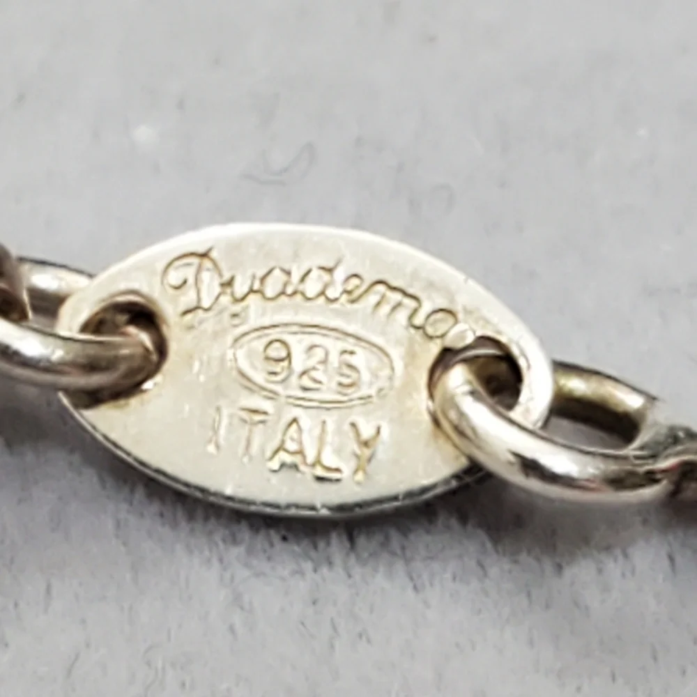 Vtg. Sterling Silver Infinity Necklace by Duadema Italy - Picture 6 of 8